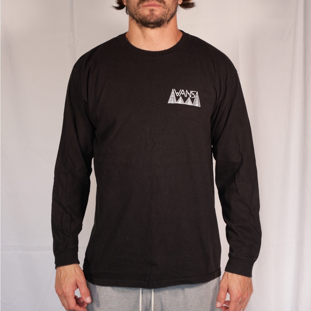 Vans Black Long Sleeve Tee Classic Crew